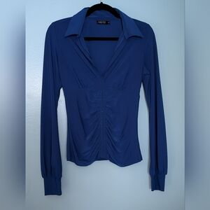 Elegant Blue Women's Top